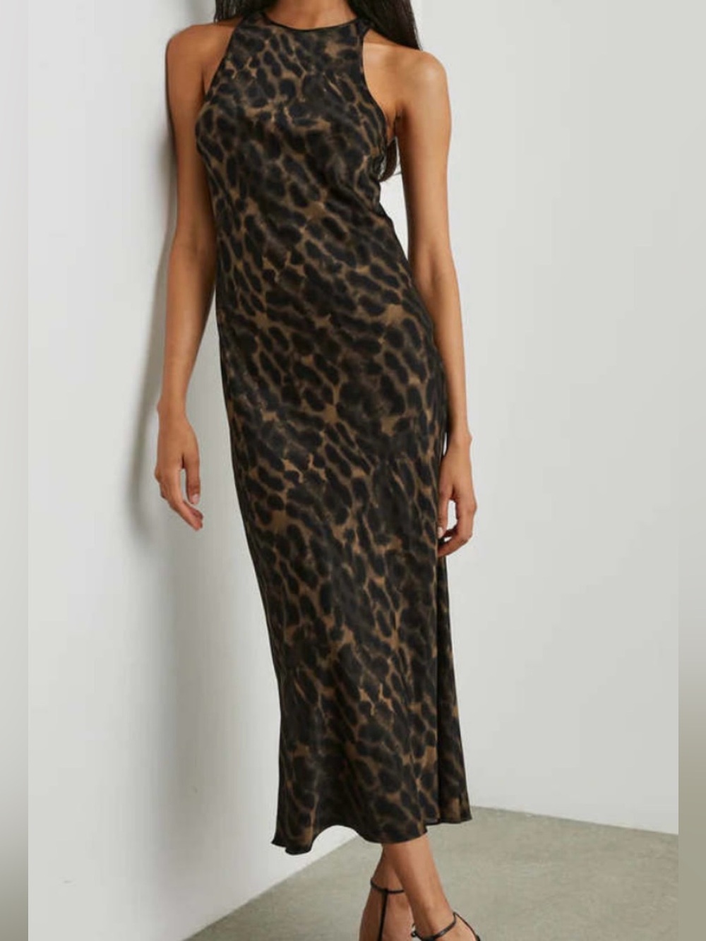 Rails Solene Leopard Dress in Umber and Black